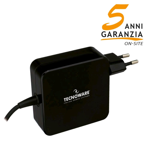 TECNOWARE ALIMENTATORE USB-C 65W COLORE NERO